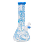 Sky Blue Darkweb Series Spider Glass Beaker Bong 12 Inches