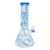 Sky Blue Darkweb Series Spider Glass Beaker Bong 12 Inches