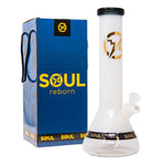 White Reborn Series 12 Inches Beaker Bong By Soul Glass