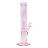 Pink Maple Glass Tree Percolator Bong 13 Inches