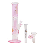 Pink Maple Glass Tree Percolator Bong 13 Inches