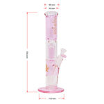 Pink Maple Glass Tree Percolator Bong 13 Inches