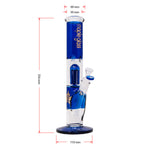 Blue Maple Glass Tree Percolator Bong 13 Inches