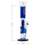 Blue Maple Glass Tree Percolator Bong 13 Inches