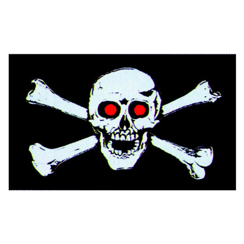 Skull N Red Eyes Flag
