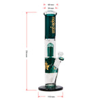 Teal Maple Glass Tree Percolator Bong 13 Inches