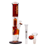Amber Maple Glass Tree Percolator Bong 13 Inches