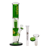 Green Maple Glass Tree Percolator Bong 13 Inches