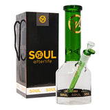 Green Afterlife Series 12 Inches Octagon Bong By Soul Glass