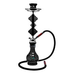 Black Glass Base Hookah 22 Inches