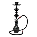 Black Glass Base Hookah 22 Inches