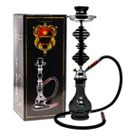Black Glass Base Hookah 22 Inches