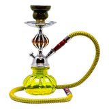 Yellow Pumpkin Glass Hookah 11 Inches