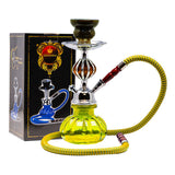 Yellow Pumpkin Glass Hookah 11 Inches