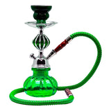 Green Pumpkin Glass Hookah 11 Inches