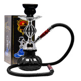 Black Pumpkin Glass Hookah 11 Inches