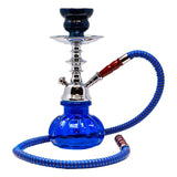 Blue Pumpkin Glass Hookah 11 Inches