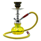 Yellow Pumpkin Glass Hookah 11 Inches