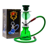 Green Frustum Glass Hookah 12 Inches