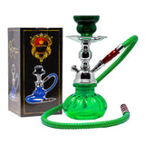 Green Pumpkin Stainless Steel Hookah 10 Inches
