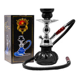 Black Pumpkin Stainless Steel Hookah 10 Inches