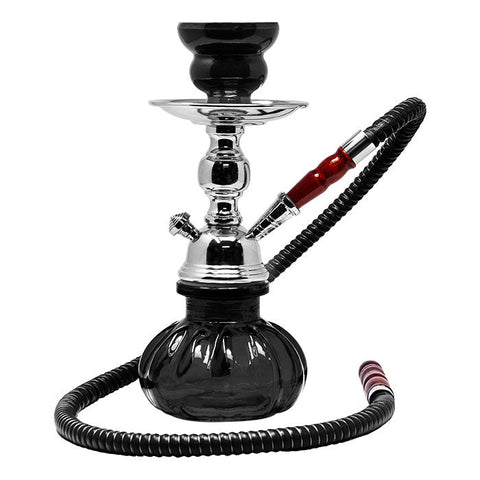 Black Pumpkin Stainless Steel Hookah 10 Inches
