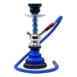 Metal Ball Blue Hookah 12 Inches