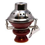 RED HOOKAH BOWL WITH METAL LID