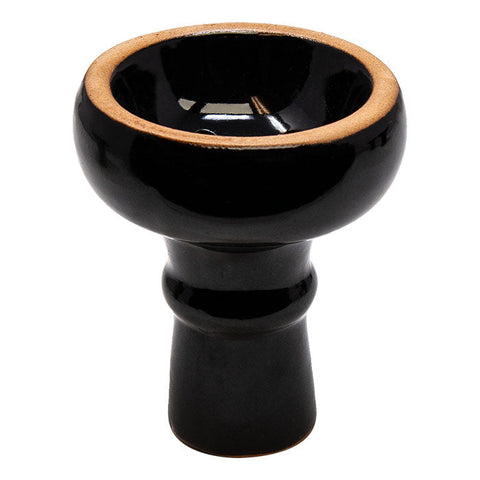 Black Hookah Ceramic Bowl