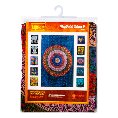 Cotton Mandala Print Multi Color Maple Tapestry