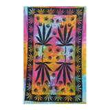Cotton Multi Cannabis Leaf Maple Tapestry