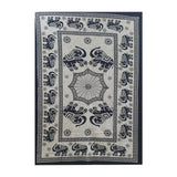 Cotton Badal four Elephant Maple Tapestry