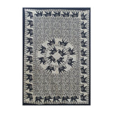 Cotton Badal Border Elephant Maple Tapestry