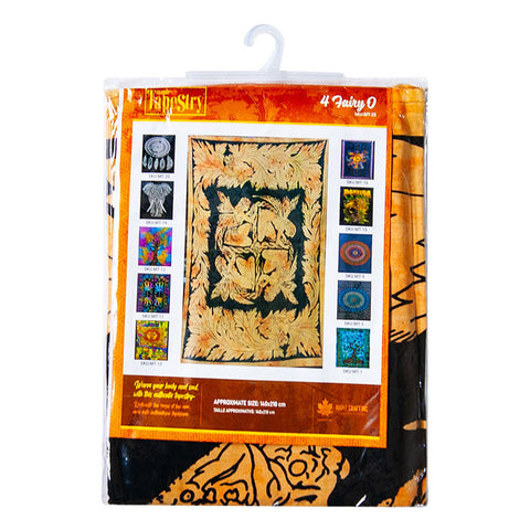 Cotton Four Fairy Orange Maple Tapestry