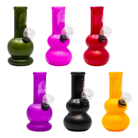 Assorted Color Bob Marley Mini Bong 5 Inches