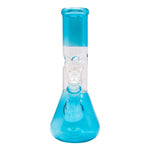 Sky Blue Single Percolator Glass Bong 8 Inches