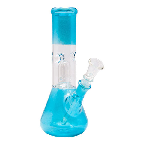 Sky Blue Single Percolator Glass Bong 8 Inches