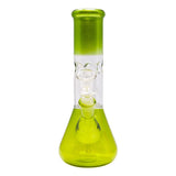 Green Single Percolator Glass Bong 8 Inches