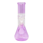 Purple Single Percolator Glass Bong 8 Inches