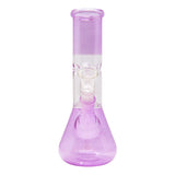 Purple Single Percolator Glass Bong 8 Inches