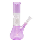 Purple Single Percolator Glass Bong 8 Inches