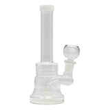 White Disk Percolator Bong 7 Inches