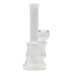 White Disk Percolator Bong 7 Inches