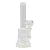 White Disk Percolator Bong 7 Inches