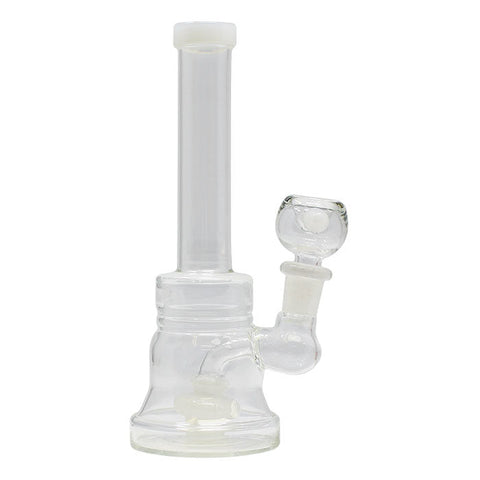White Disk Percolator Bong 7 Inches