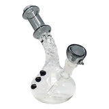 Grey Swirly Dirly Bong 6 Inches