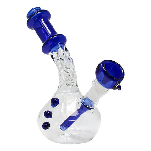 Blue Swirly Dirly Bong 6 Inches