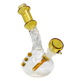 Yellow Swirly Dirly Bong 6 Inches