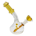 Yellow Swirly Dirly Bong 6 Inches