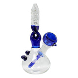 Twisted Blue Beaker Bong 6 Inches